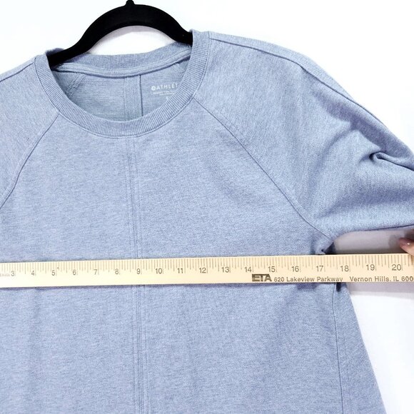 Athleta Sweatshirt Womens Small Farallon Swing Blue Heather Pullover Sweater - Picture 3 of 13